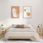 vidaXL Noptieră, stejar sonoma, 39x39x67 cm, lemn prelucrat vidaXL Noptieră, stejar sonoma, 39x39x67 cm, lemn prelucrat