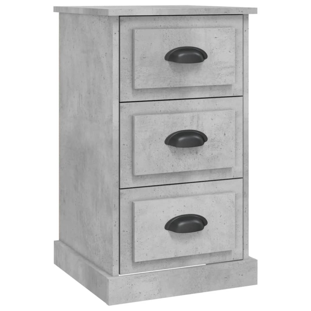 vidaXL Noptieră, gri beton, 39x39x67 cm, lemn prelucrat