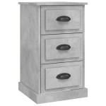 vidaXL Noptieră, gri beton, 39x39x67 cm, lemn prelucrat