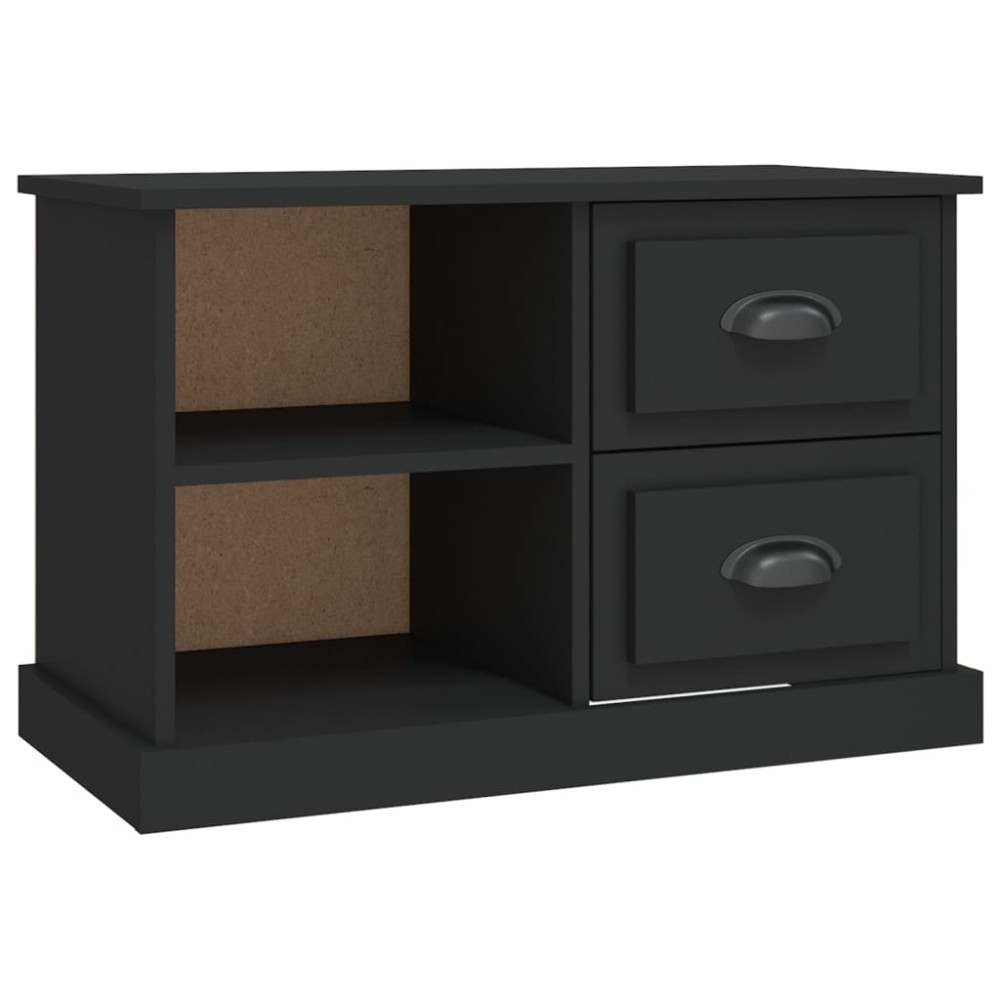 vidaXL Comodă TV, negru, 73x35,5x47,5 cm, lemn prelucrat