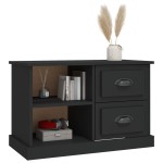 vidaXL Comodă TV, negru, 73x35,5x47,5 cm, lemn prelucrat