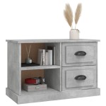 vidaXL Comodă TV, gri beton, 73x35,5x47,5 cm, lemn prelucrat vidaXL Comodă TV, gri beton, 73x35,5x47,5 cm, lemn prelucrat