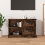 vidaXL Comodă TV, stejar afumat, 73x35,5x47,5 cm, lemn prelucrat vidaXL Comodă TV, stejar afumat, 73x35,5x47,5 cm, lemn prelucrat