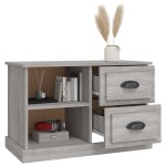 vidaXL Comodă TV, gri sonoma, 73x35,5x47,5 cm, lemn prelucrat vidaXL Comodă TV, gri sonoma, 73x35,5x47,5 cm, lemn prelucrat