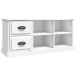 vidaXL Comodă TV, alb, 102x35,5x47,5 cm, lemn prelucrat