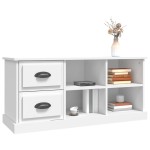 vidaXL Comodă TV, alb, 102x35,5x47,5 cm, lemn prelucrat