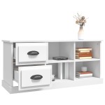 vidaXL Comodă TV, alb, 102x35,5x47,5 cm, lemn prelucrat