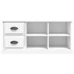 vidaXL Comodă TV, alb, 102x35,5x47,5 cm, lemn prelucrat