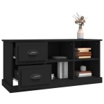 vidaXL Comodă TV, negru, 102x35,5x47,5 cm, lemn prelucrat