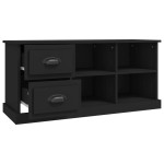 vidaXL Comodă TV, negru, 102x35,5x47,5 cm, lemn prelucrat