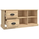 vidaXL Comodă TV, stejar sonoma, 102x35,5x47,5 cm, lemn prelucrat