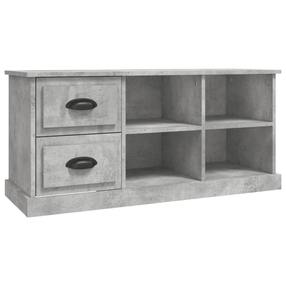 vidaXL Comodă TV, gri beton, 102x35,5x47,5 cm, lemn prelucrat