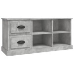 vidaXL Comodă TV, gri beton, 102x35,5x47,5 cm, lemn prelucrat vidaXL Comodă TV, gri beton, 102x35,5x47,5 cm, lemn prelucrat