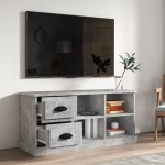 vidaXL Comodă TV, gri beton, 102x35,5x47,5 cm, lemn prelucrat vidaXL Comodă TV, gri beton, 102x35,5x47,5 cm, lemn prelucrat