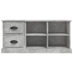 vidaXL Comodă TV, gri beton, 102x35,5x47,5 cm, lemn prelucrat vidaXL Comodă TV, gri beton, 102x35,5x47,5 cm, lemn prelucrat
