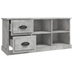 vidaXL Comodă TV, gri beton, 102x35,5x47,5 cm, lemn prelucrat vidaXL Comodă TV, gri beton, 102x35,5x47,5 cm, lemn prelucrat