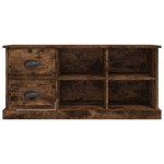 vidaXL Comodă TV, stejar afumat, 102x35,5x47,5 cm, lemn prelucrat vidaXL Comodă TV, stejar afumat, 102x35,5x47,5 cm, lemn prelucrat