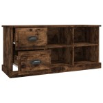 vidaXL Comodă TV, stejar afumat, 102x35,5x47,5 cm, lemn prelucrat vidaXL Comodă TV, stejar afumat, 102x35,5x47,5 cm, lemn prelucrat
