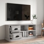 vidaXL Comodă TV, gri sonoma, 102x35,5x47,5 cm, lemn prelucrat vidaXL Comodă TV, gri sonoma, 102x35,5x47,5 cm, lemn prelucrat