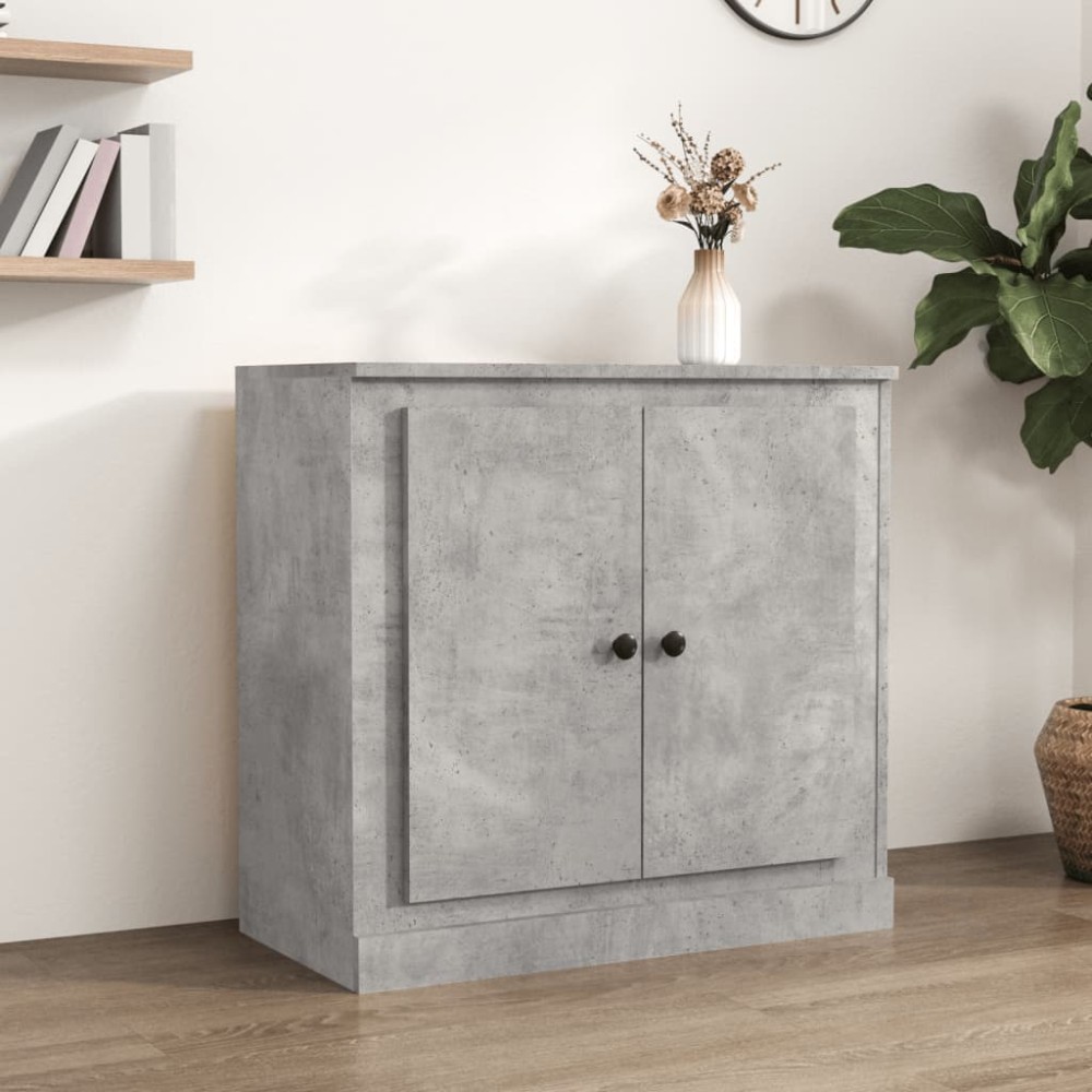 vidaXL Servantă, gri beton, 70x35,5x67,5 cm, lemn prelucrat
