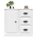 vidaXL Servantă, alb, 70x35,5x67,5 cm, lemn prelucrat