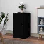 vidaXL Servantă, negru, 37,5x35,5x67,5 cm, lemn prelucrat vidaXL Servantă, negru, 37,5x35,5x67,5 cm, lemn prelucrat