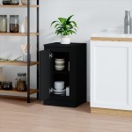 vidaXL Servantă, negru, 37,5x35,5x67,5 cm, lemn prelucrat vidaXL Servantă, negru, 37,5x35,5x67,5 cm, lemn prelucrat