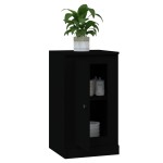 vidaXL Servantă, negru, 37,5x35,5x67,5 cm, lemn prelucrat vidaXL Servantă, negru, 37,5x35,5x67,5 cm, lemn prelucrat