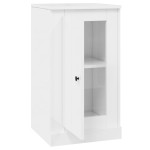 vidaXL Servantă, alb extralucios, 37,5x35,5x67,5 cm, lemn prelucrat vidaXL Servantă, alb extralucios, 37,5x35,5x67,5 cm, lemn prelucrat