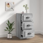 vidaXL Servantă, gri sonoma, 36x35,5x67,5 cm, lemn prelucrat vidaXL Servantă, gri sonoma, 36x35,5x67,5 cm, lemn prelucrat