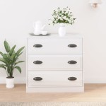 vidaXL Servantă, alb extralucios, 70x35,5x67,5 cm, lemn prelucrat vidaXL Servantă, alb extralucios, 70x35,5x67,5 cm, lemn prelucrat