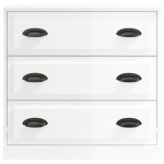 vidaXL Servantă, alb extralucios, 70x35,5x67,5 cm, lemn prelucrat vidaXL Servantă, alb extralucios, 70x35,5x67,5 cm, lemn prelucrat