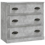 vidaXL Servantă, gri beton, 70x35,5x67,5 cm, lemn prelucrat
