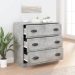 vidaXL Servantă, gri beton, 70x35,5x67,5 cm, lemn prelucrat