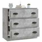 vidaXL Servantă, gri beton, 70x35,5x67,5 cm, lemn prelucrat