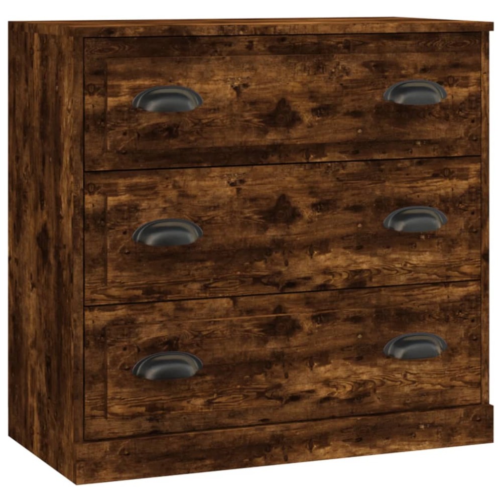 vidaXL Servantă, stejar afumat, 70x35,5x67,5 cm, lemn prelucrat
