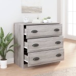 vidaXL Servantă, gri sonoma, 70x35,5x67,5 cm, lemn prelucrat vidaXL Servantă, gri sonoma, 70x35,5x67,5 cm, lemn prelucrat