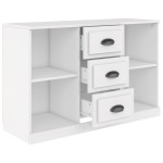 vidaXL Servantă, alb, 104,5x35,5x67,5 cm, lemn prelucrat vidaXL Servantă, alb, 104,5x35,5x67,5 cm, lemn prelucrat