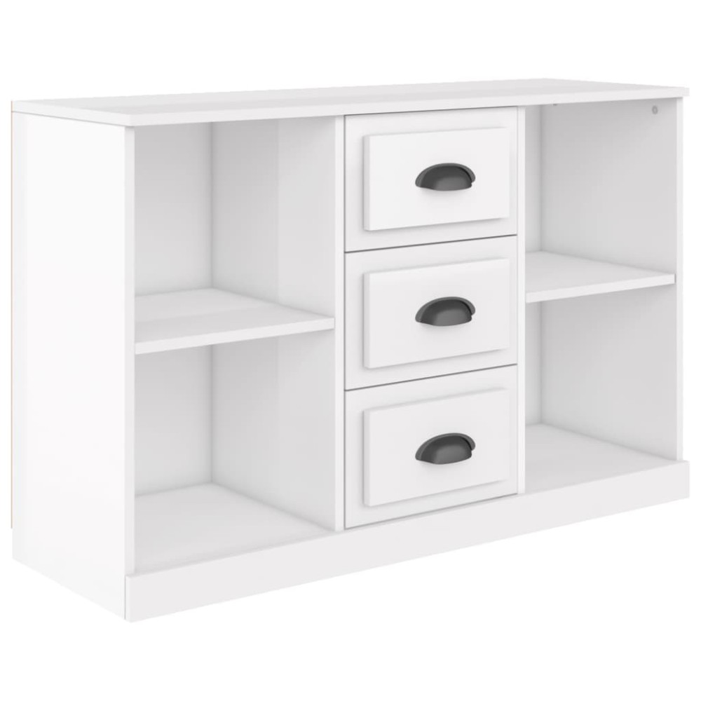 vidaXL Servantă, alb extralucios, 104,5x35,5x67,5 cm, lemn prelucrat