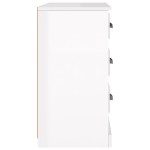vidaXL Servantă, alb extralucios, 104,5x35,5x67,5 cm, lemn prelucrat