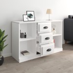 vidaXL Servantă, alb extralucios, 104,5x35,5x67,5 cm, lemn prelucrat