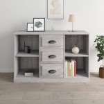 vidaXL Servantă, gri sonoma, 104,5x35,5x67,5 cm, lemn prelucrat vidaXL Servantă, gri sonoma, 104,5x35,5x67,5 cm, lemn prelucrat