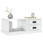 vidaXL Măsuță de cafea, alb, 90x50x35 cm, lemn prelucrat vidaXL Măsuță de cafea, alb, 90x50x35 cm, lemn prelucrat