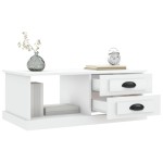vidaXL Măsuță de cafea, alb, 90x50x35 cm, lemn prelucrat vidaXL Măsuță de cafea, alb, 90x50x35 cm, lemn prelucrat