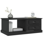 vidaXL Măsuță de cafea, negru, 90x50x35 cm, lemn prelucrat vidaXL Măsuță de cafea, negru, 90x50x35 cm, lemn prelucrat