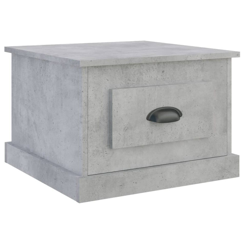 vidaXL Măsuță de cafea, gri beton, 50x50x35 cm, lemn prelucrat