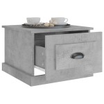 vidaXL Măsuță de cafea, gri beton, 50x50x35 cm, lemn prelucrat vidaXL Măsuță de cafea, gri beton, 50x50x35 cm, lemn prelucrat