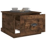 vidaXL Măsuță de cafea, stejar fumuriu, 50x50x35 cm, lemn prelucrat vidaXL Măsuță de cafea, stejar fumuriu, 50x50x35 cm, lemn prelucrat