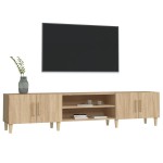 vidaXL Comodă TV, stejar sonoma, 180x31,5x40 cm, lemn prelucrat vidaXL Comodă TV, stejar sonoma, 180x31,5x40 cm, lemn prelucrat