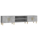 vidaXL Comodă TV, gri beton, 180x31,5x40 cm, lemn prelucrat